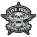 Нашивка термо Live Free, Ride Free (skull) наспинная (thps-088) Нашивка термо Live Free, Ride Free (skull) наспинная (thps-088)
