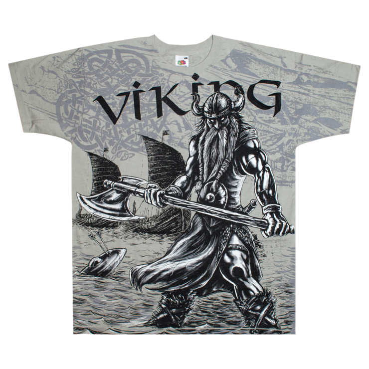 Футболка Full print Viking (Valhalla) grey t-shirt (EU-P)