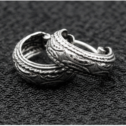 Серьга, пиратское кольцо с узором (eas-161) Серьга, пиратское кольцо с узором (eas-161)