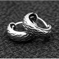 Серьга, пиратское кольцо с узором (eas-153) Серьга, пиратское кольцо с узором (eas-153)