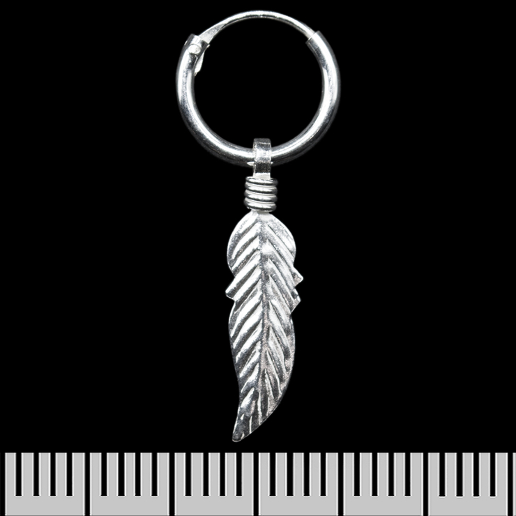 Серьга, кольцо с пером (eas-150)