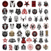 Набор стикеров Hail Satan 2 (stk-078) (50 шт.) Набор стикеров Hail Satan 2 (stk-078) (50 шт.)