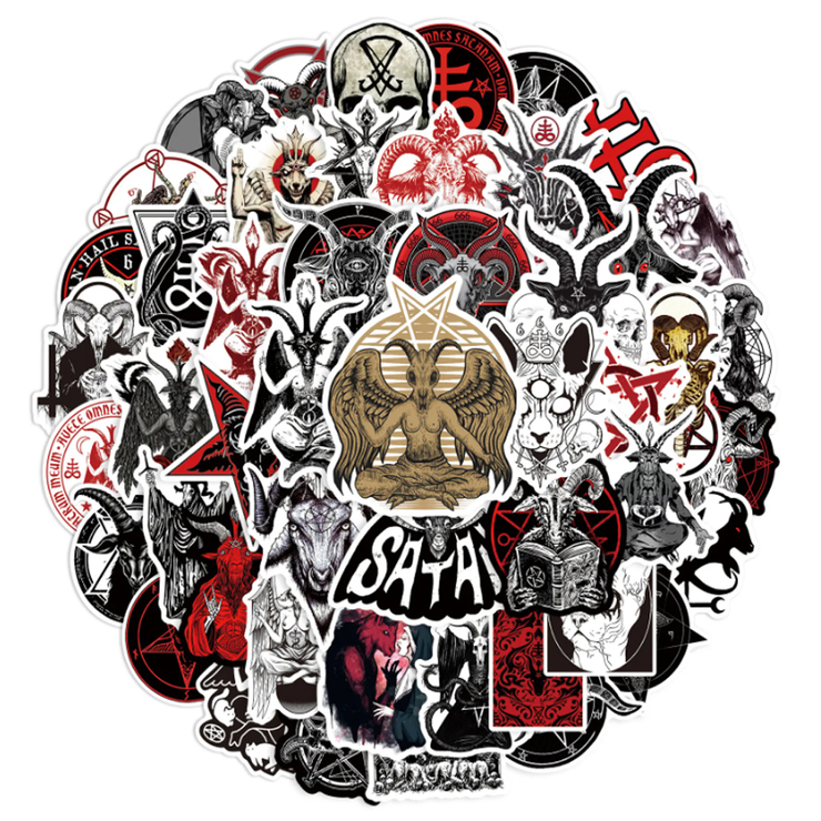 Набор стикеров Hail Satan 2 (stk-078) (50 шт.) Набор стикеров Hail Satan 2 (stk-078) (50 шт.)