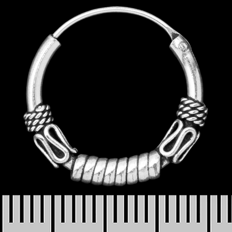 Серьга, кольцо с узором (eas-162)