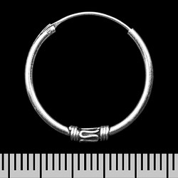 Сережка, кільце з візерунком (eas-133)