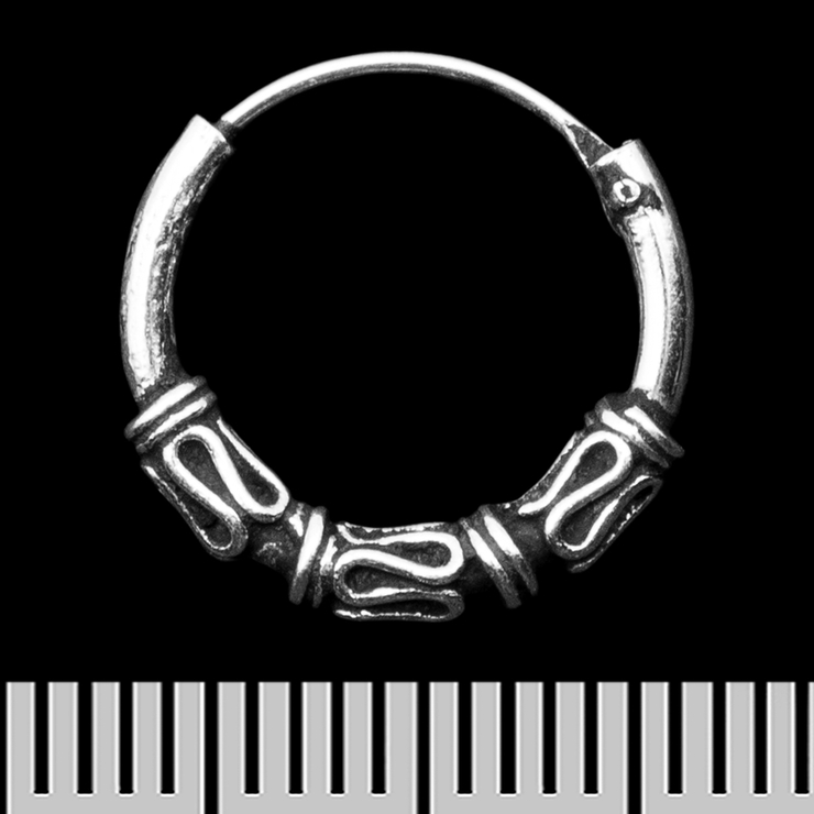 Серьга, кольцо с узором (eas-134)