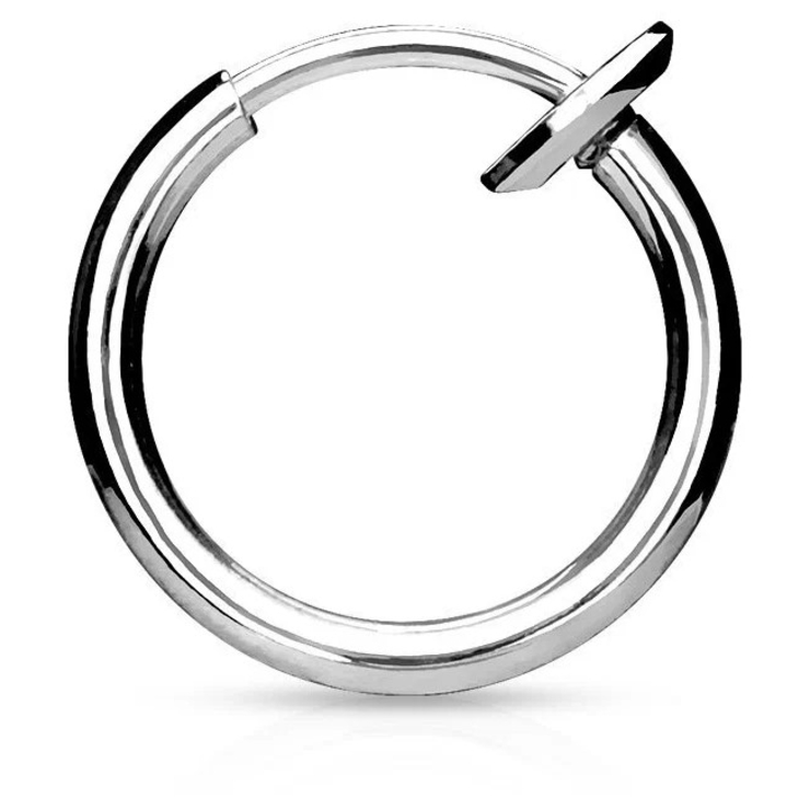 Серьга-обманка (без прокола, хир.сталь, цвет стальной) ea-003 Серьга-обманка (без прокола, хир.сталь, цвет стальной) ea-003