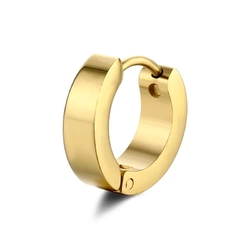 Серьга (хир. сталь, цвет золотой, ∅13,ширина 4мм) ea-098