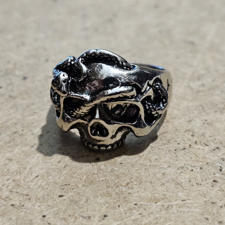 Перстень Змія у черепі (aer-025)