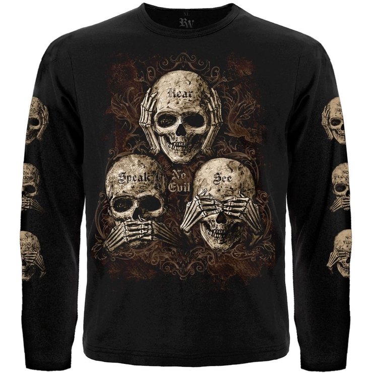 Футболка з довгим рукавом See No Evil, Hear No Evil, Speak No Evil