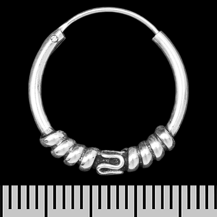 Сережка, кільце з візерунком (eas-117) Сережка, кільце з візерунком (eas-117)