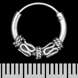 Сережка, кільце з візерунком (eas-104) Сережка, кільце з візерунком (eas-104)