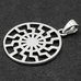 Кулон Черное Солнце (серебро, 925 проба) (sp-195)
