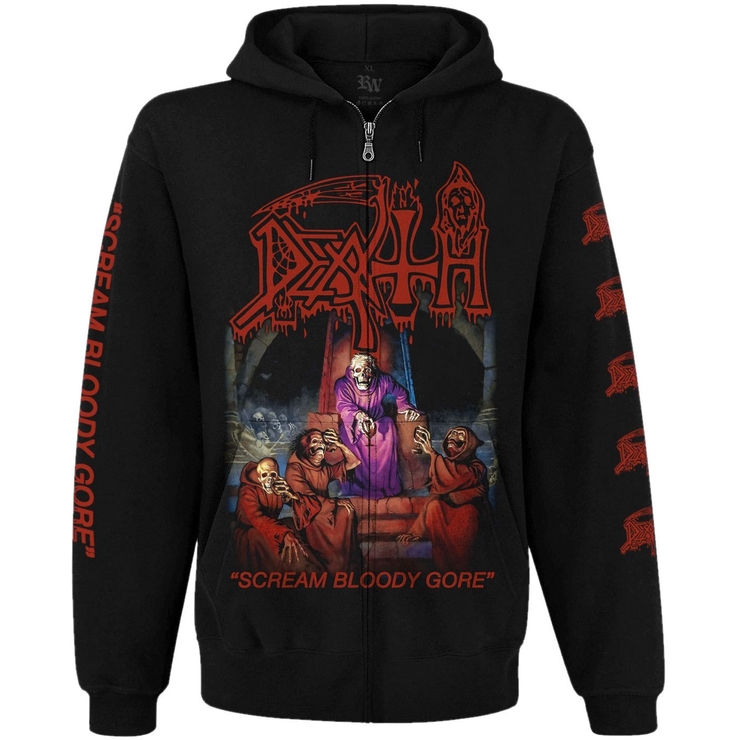 Худі Death "Scream Bloody Gore" на блискавці Худі Death "Scream Bloody Gore" на блискавці