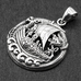 Кулон Драккар з вікінгами (срібло, 925 проба) (sp-204)