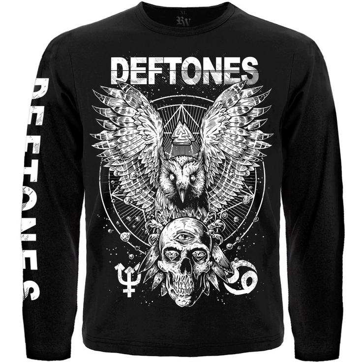 Футболка з довгим рукавом Deftones (Owl and Skull)