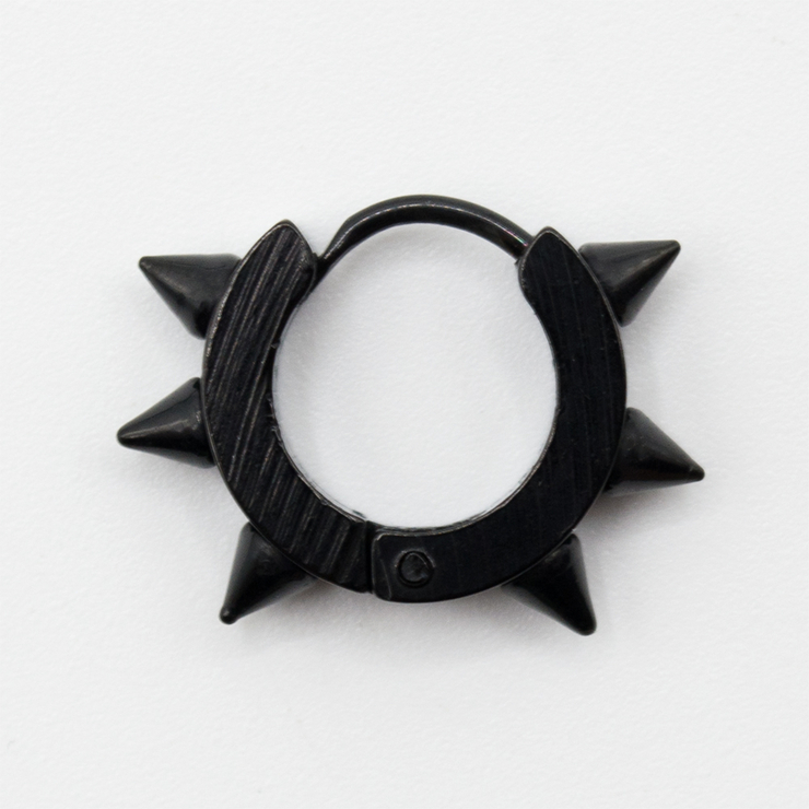 Серьга с шипами 6 штук (титан, цвет черный) (ea-031) Серьга с шипами 6 штук (титан, цвет черный) (ea-031)