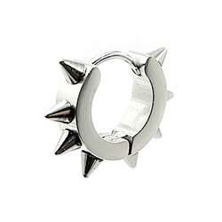 Серьга с шипами 6 штук (хир.сталь, стальной) (ea-041)