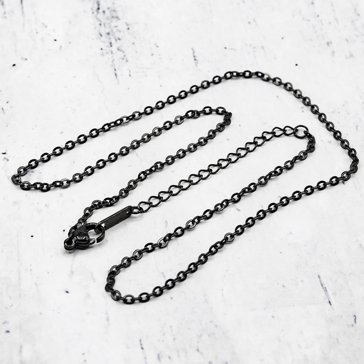 Ланцюжок титан, чорний  stc-006