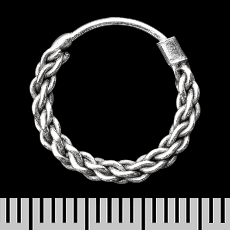 Сережка, кільце плетене (eas-130)