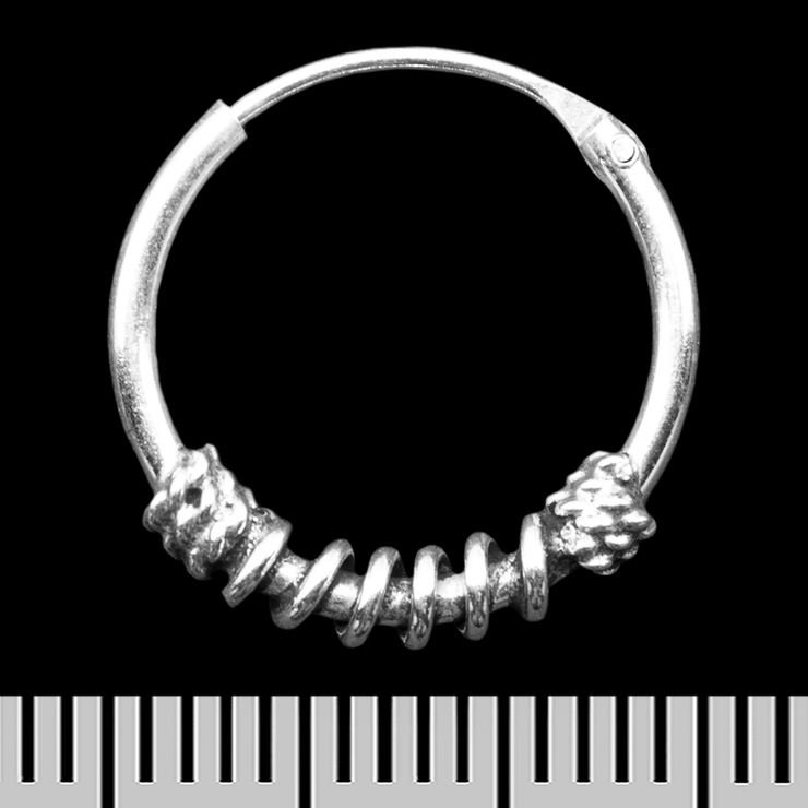 Серьга, кольцо с узором (eas-120)