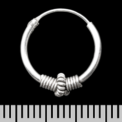 Серьга, кольцо с узором (eas-113)