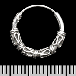 Сережка, кільце з візерунком (eas-110) Сережка, кільце з візерунком (eas-110)