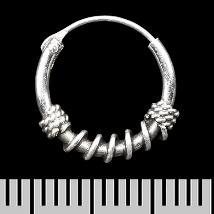 Серьга, кольцо с узором (eas-091)