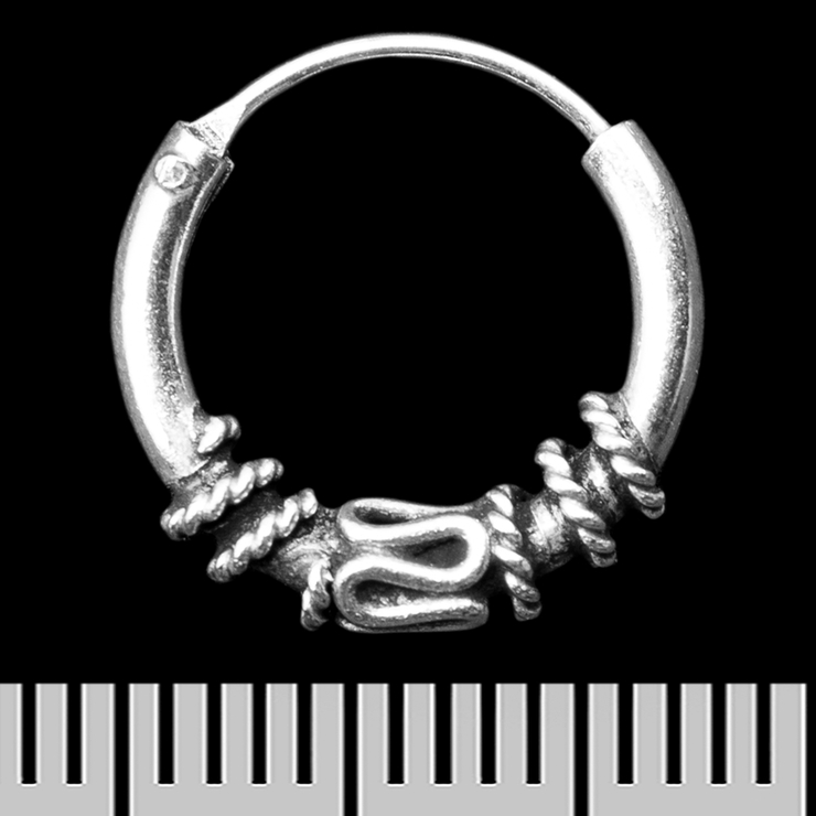 Серьга, кольцо с узором (eas-106)