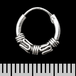 Серьга, кольцо с узором (eas-101)