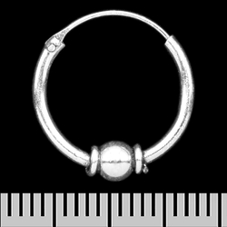Сережка, кільце з кулькою (eas-168)