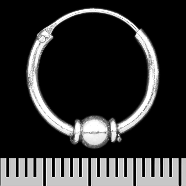 Сережка, кільце з кулькою (eas-168) Сережка, кільце з кулькою (eas-168)