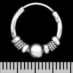 Сережка, кільце з візерунком (eas-097)