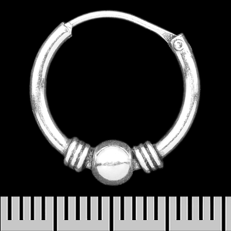 Сережка, кільце з кулькою (eas-169) Сережка, кільце з кулькою (eas-169)