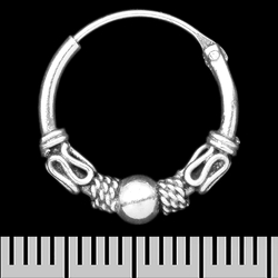 Сережка, кільце з візерунком (eas-096) Сережка, кільце з візерунком (eas-096)