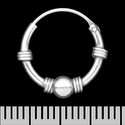 Сережка, кільце з візерунком (eas-099)