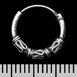 Серьга, кольцо с узором (eas-180)