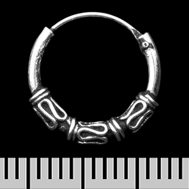 Серьга, кольцо с узором (eas-180)