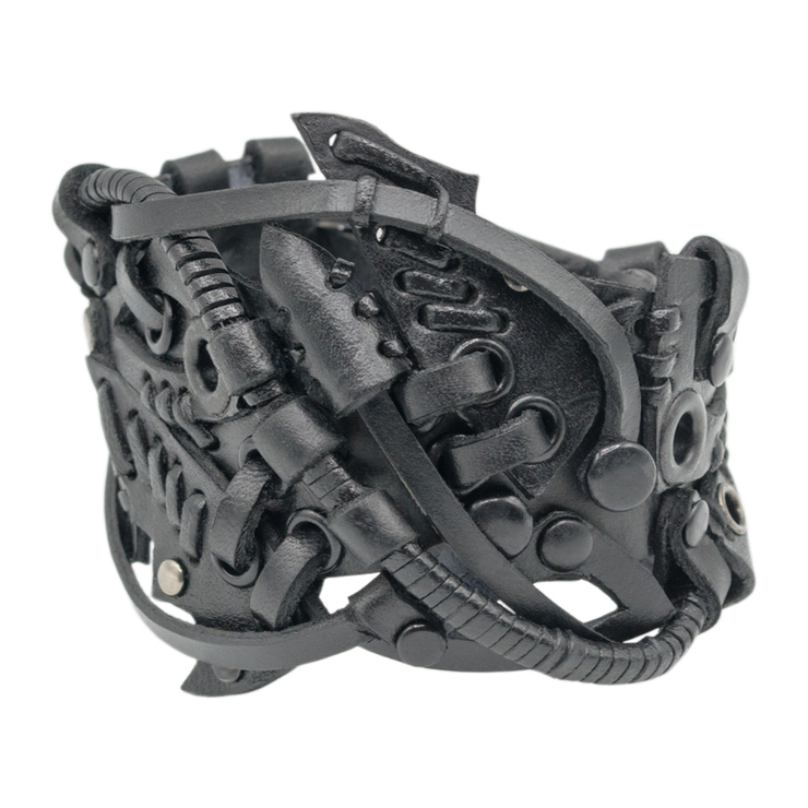Браслет Стімпанк чорний (bsp-71)