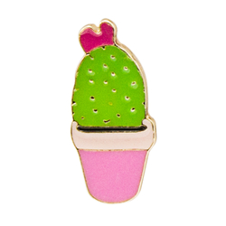Металевий пін (upn-027) Квітучий кактус