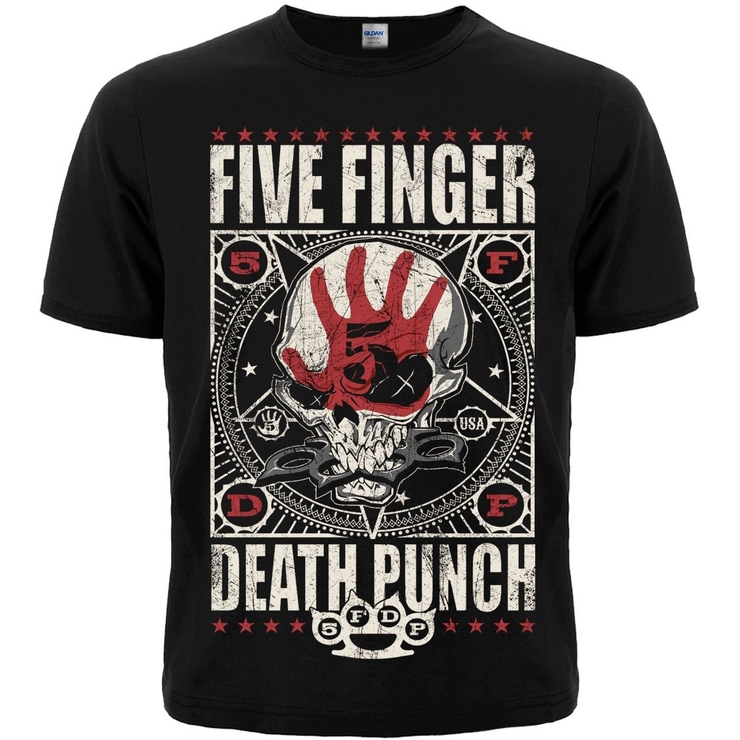 Футболка Five Finger Death Punch "Knucklehead" (black) Футболка Five Finger Death Punch "Knucklehead" (black)