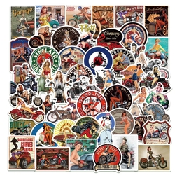 Набір стікерів Mechanic Girls in pin-up style (stk-087) 50 шт