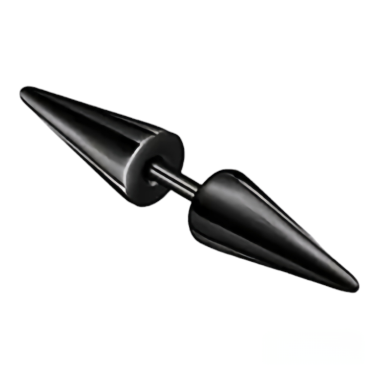 Сережка гвоздик з шипами (титан, колір чорний) ea-129 Сережка гвоздик з шипами (титан, колір чорний) ea-129