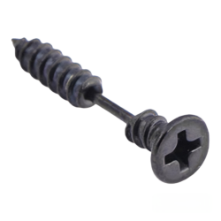 Серьга гвоздик Шуруп (титан, цвет черный) ea-132 Серьга гвоздик Шуруп (титан, цвет черный) ea-132