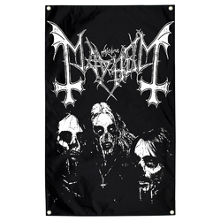 Флаг Mayhem (logo with band) sfc-039