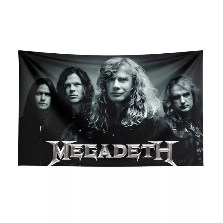 Флаг Megadeth (band), настенный (40х60 см) sfc-042 Флаг Megadeth (band), настенный (40х60 см) sfc-042
