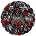 Набір стікерів Team Satan (black) stk-088 (50 шт.) Набір стікерів Team Satan (black) stk-088 (50 шт.)