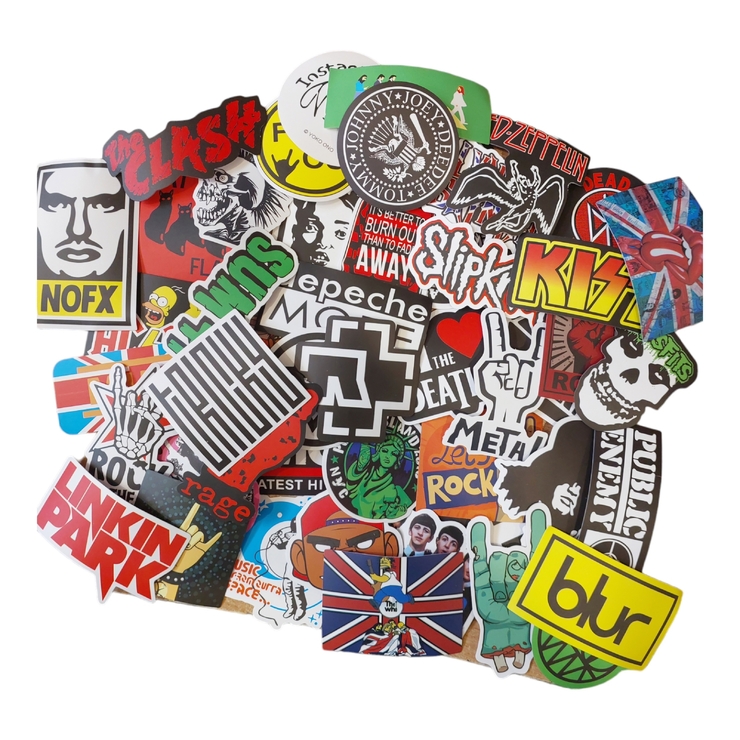 Набір стікерів Let's Rock (stk-089) (50 шт.)
