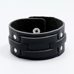 Кожаный Браслет с плетеными ремешками (bl-173)