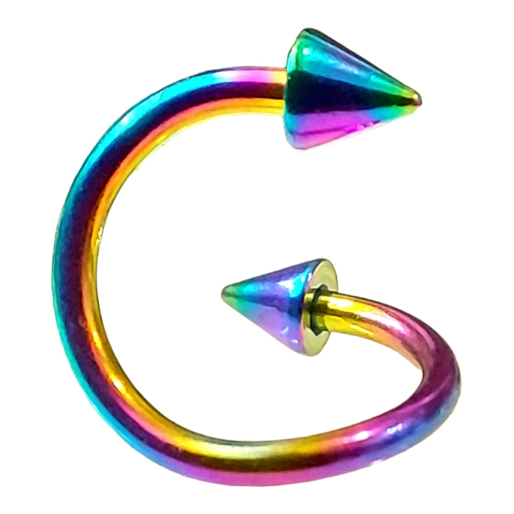 Твистер спираль, шип (10 мм, мед. сталь, хамелеон) tsp-002 Твистер спираль, шип (10 мм, мед. сталь, хамелеон) tsp-002